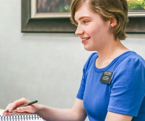 sister missionary studying