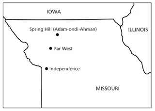 Karte: der Westen Missouris