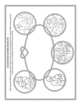 Primary activity page: I can be kind to my family