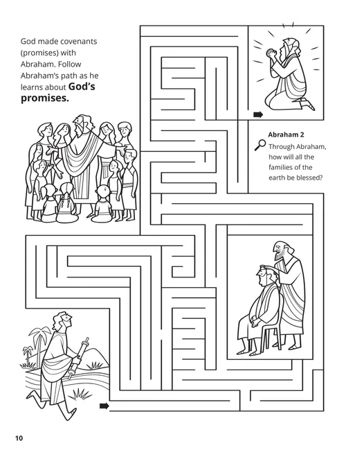 Page from the Pearl of Great Price Coloring Book.