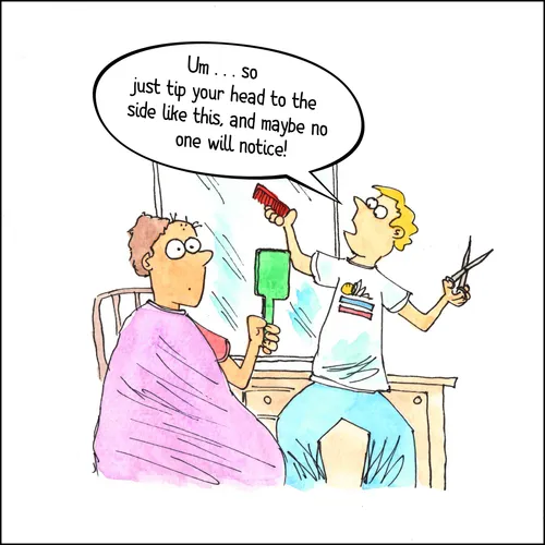 boy cutting other boy’s hair