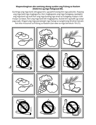pahina sa kalihokan: si Jesukristo mao ang Kahayag ug Kinabuhi sa kalibutan