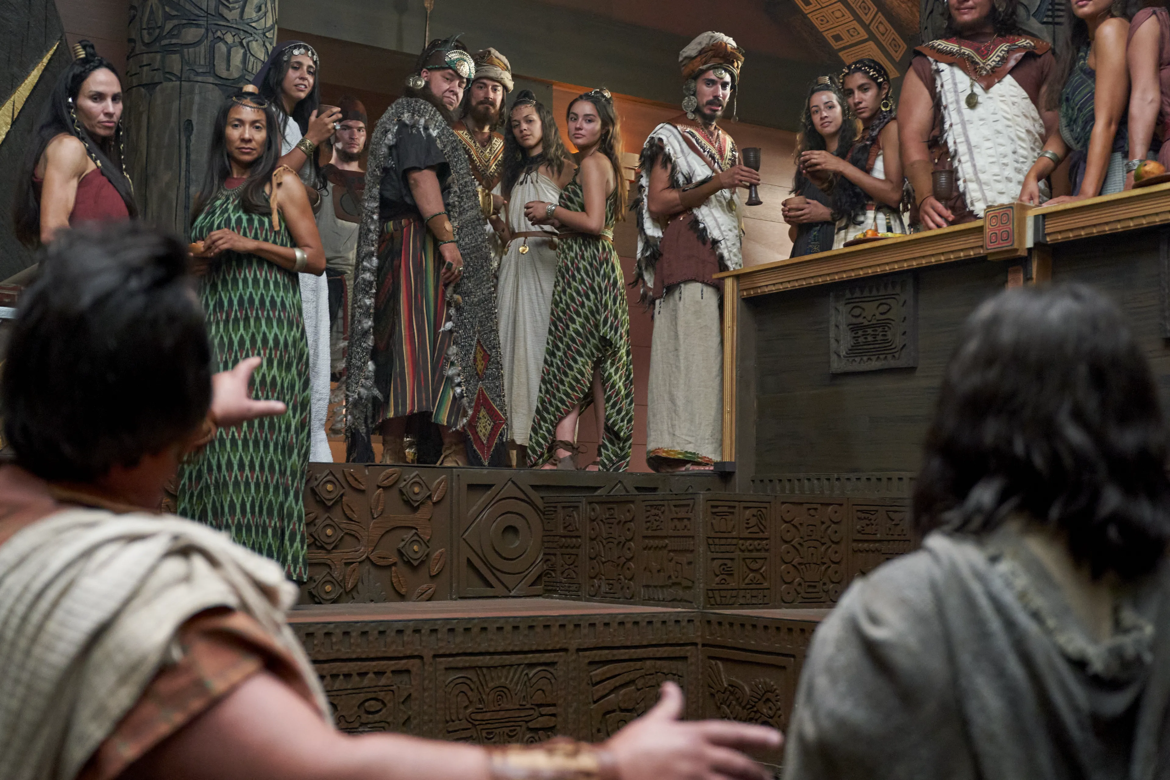 Abinadi is brought before King Noah and is accused.