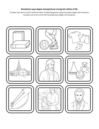 halaman kegiatan: Kesaksian saya dapat memperkuat orang lain