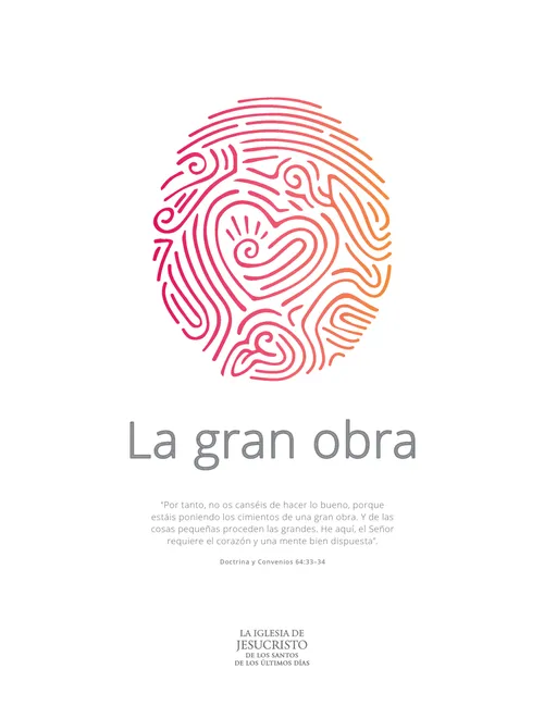 Una gran obra: Póster del lema para los jóvenes 2021