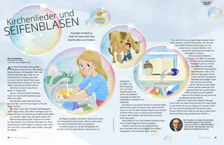 Page from the January 2022 Friend Magazine.