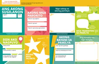 booklet for children to fill in and cut out