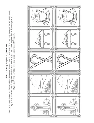 Primary activity page: The Lord is my Shepherd