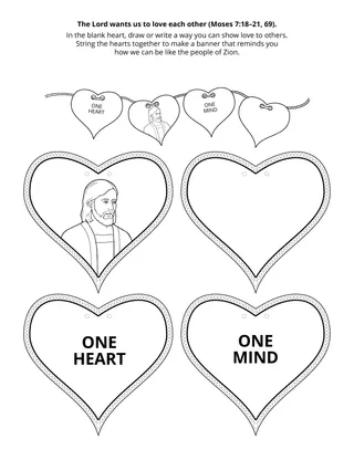 Primary activity page: God wants us to love each other