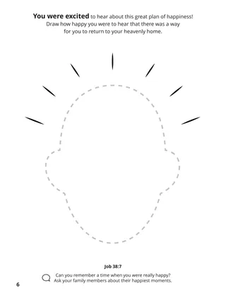 page 6 of the coloring book Gathering the Family of God