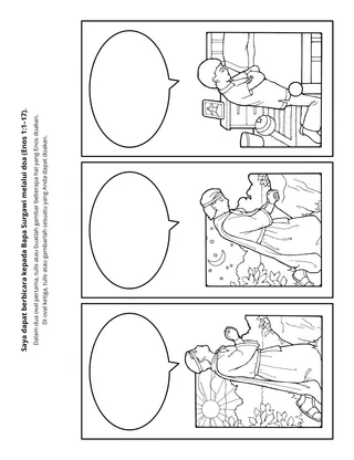 halaman kegiatan: saya dapat berbicara kepada Bapa Surgawi melalui doa