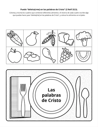 Hoja de actividades: Puedo “deleita[rme] en las palabras de Cristo”