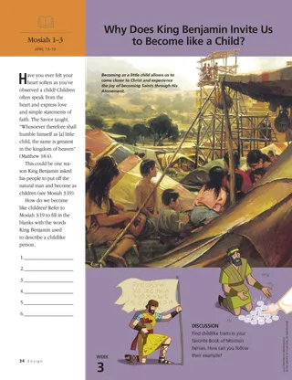 article on invitation to become like a child