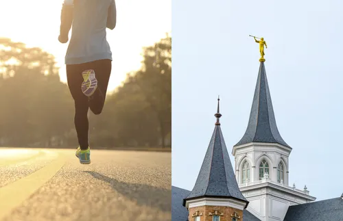 runner and temple spires