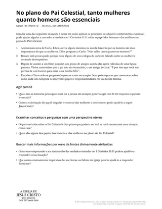 Heavenly Father’s plan.