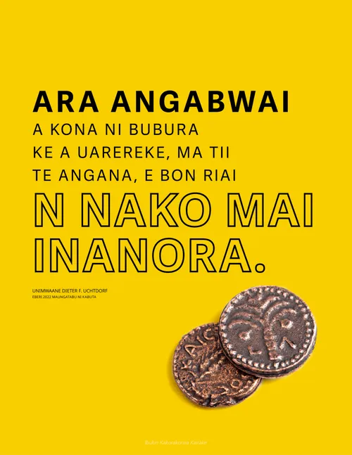 te boutita n ana angabwai te aine ae mate buuna