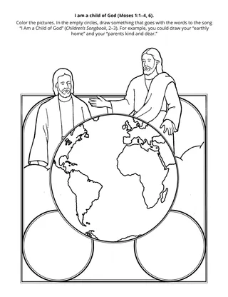 Primary activity page: I am a child of God