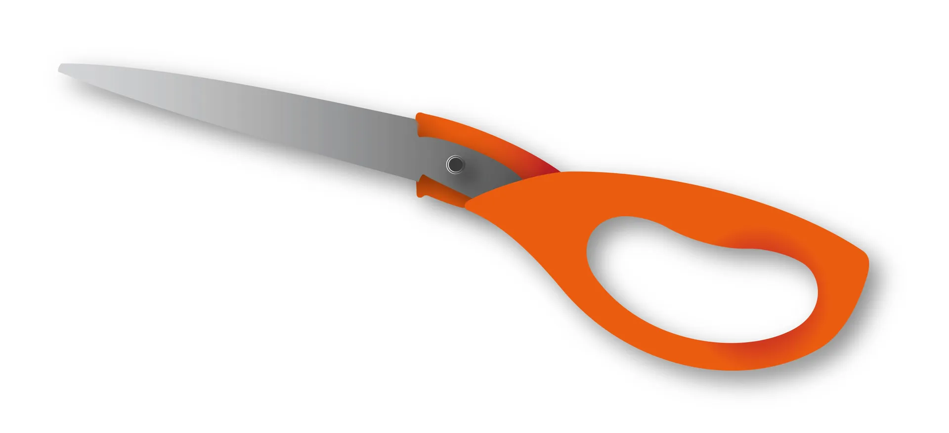 Scissors missing one blade.