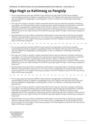 handout sa magtutudlo