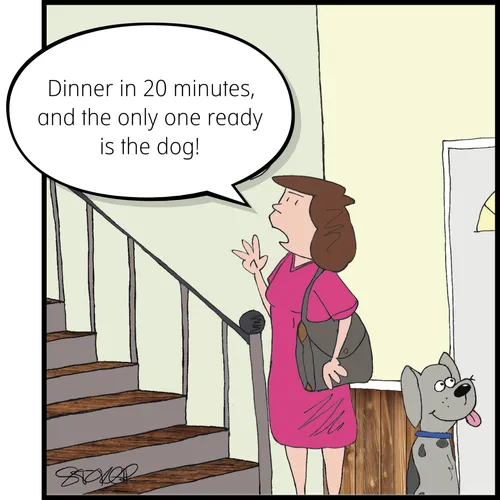 mother calling to family