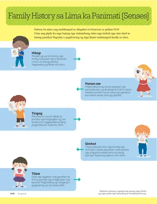 Family History in Five Senses