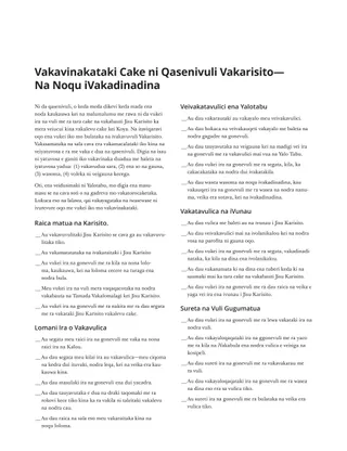 fomu ni vakadidike yadua