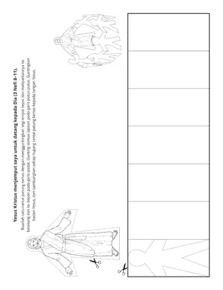 halaman aktiviti: Yesus menjemput saya untuk datang kepada-Nya
