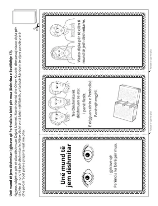 faqja e veprimtarisë: unë mund të jem dëshmitar/e i/e Perëndisë