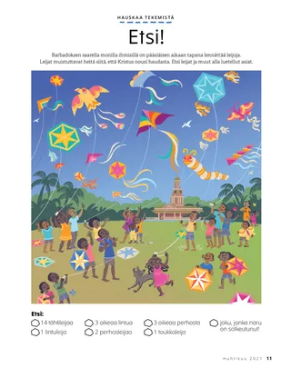 children flying kites