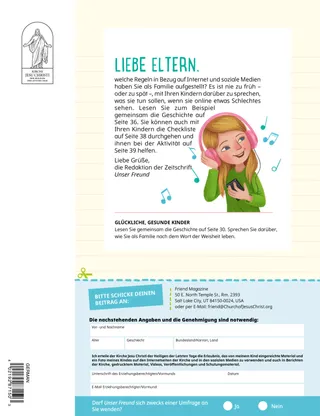 Ein paar Worte an die Eltern