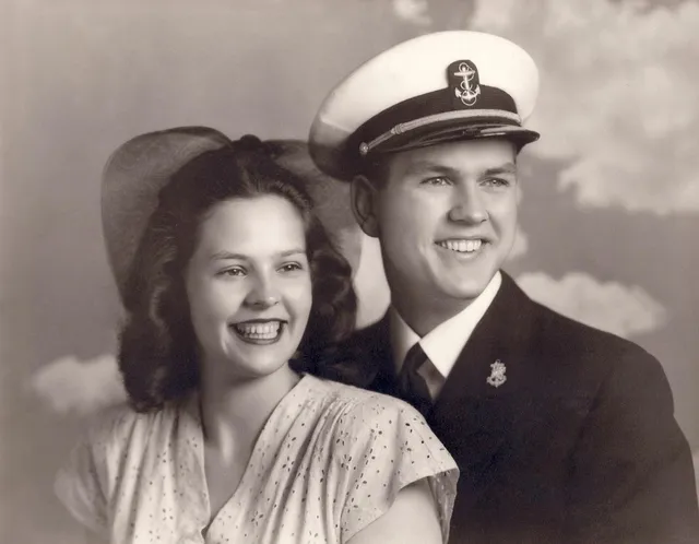 Elder Russell M. and Sister Dantzel Nelson in 1945.
