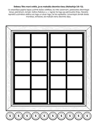 radošā lappusīte: Debesu Tēvs mani svētīs, kad es maksāšu desmito tiesu
