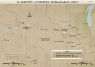 Mapa 11: El desplazamiento de la Iglesia hacia el oeste