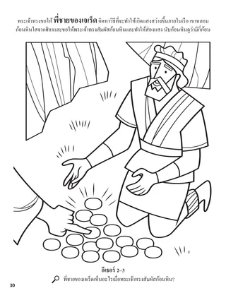 The Brother of Jared Saw the Lord’s Finger coloring page