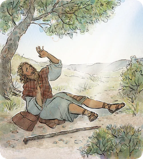 light shines on Paul