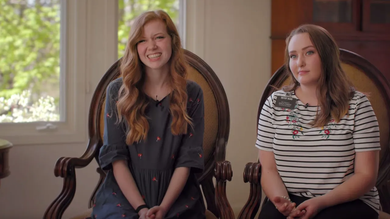 Missionaries getting to know the people they’re visiting