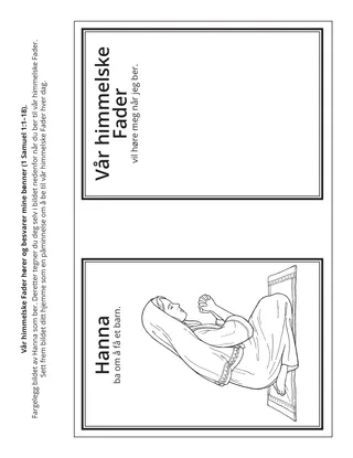 aktivitetsside: Min himmelske Fader hører og besvarer mine bønner