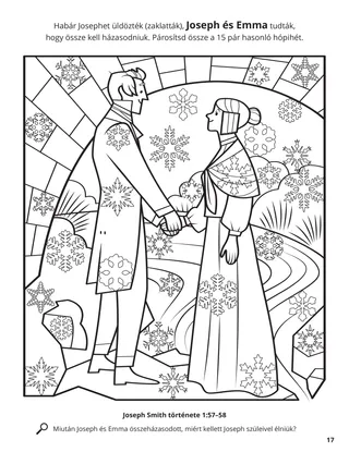 Joseph and Emma coloring page