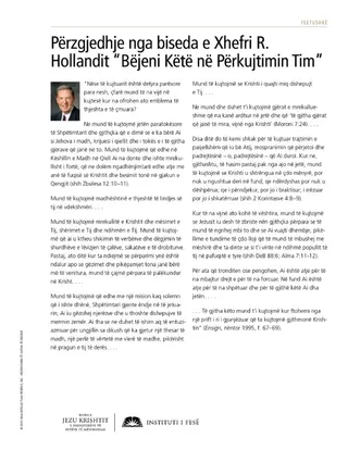 handout, Holland talk