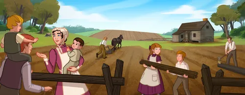 Joseph Smith’s family working on a farm
