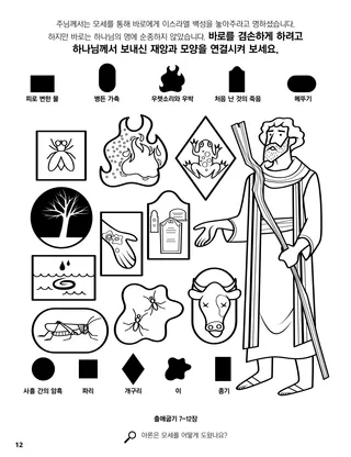 Plagues of Egypt coloring page