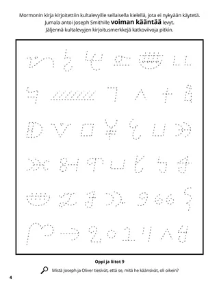 Translation of the Book of Mormon coloring page