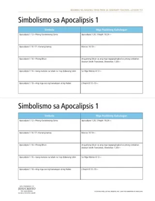 handout, Apocalipsis 1