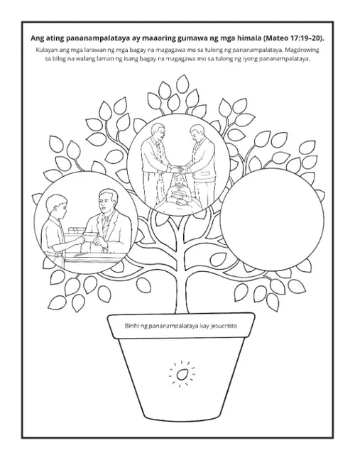 pahina ng aktibidad: ang ating pananampalataya ay maaaring gumawa ng mga himala