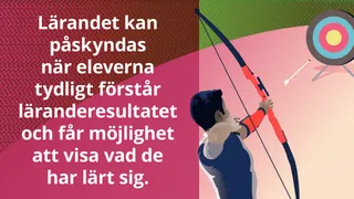 Meme om att ha tydlig kunskap om läranderesultatet.