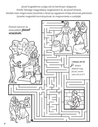 Joseph in Egypt coloring page