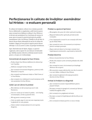 formular pentru autoevaluare