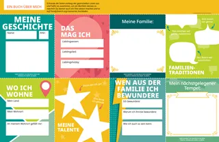 booklet for children to fill in and cut out