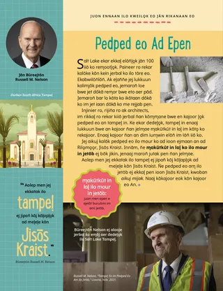 President Nelson looking at Salt Lake Temple foundation