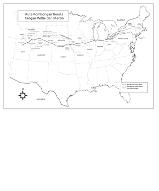 peta, rute kereta tangan